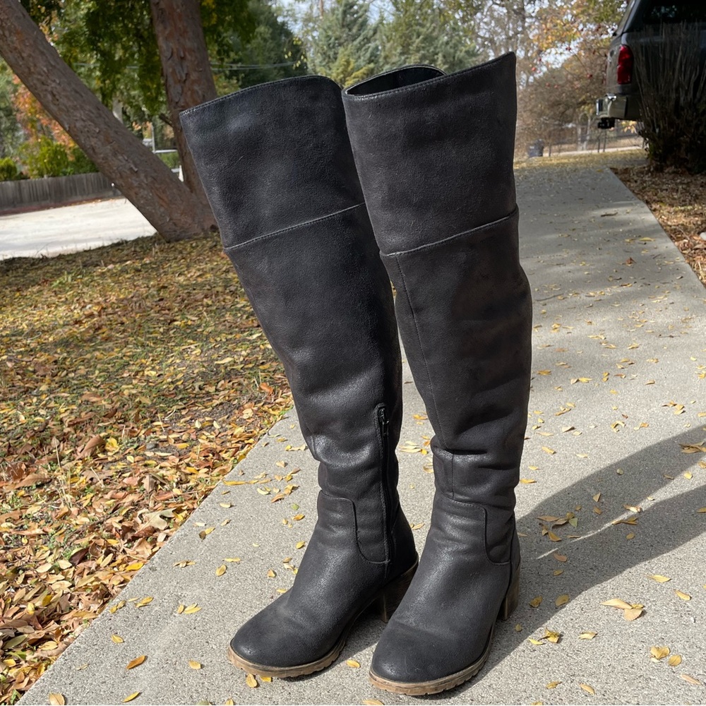 Black Over the Knee Boots